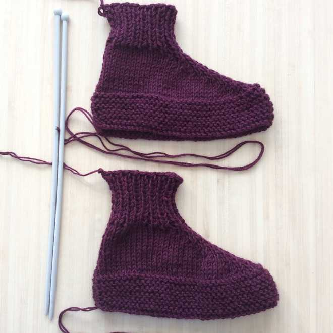 How to knit adults slippers ? easy tutorial to knit adults slippers