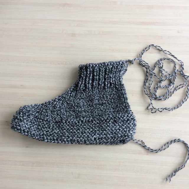 chaussons au tricot