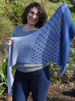 hashtag shawl knitting pattern mosaic