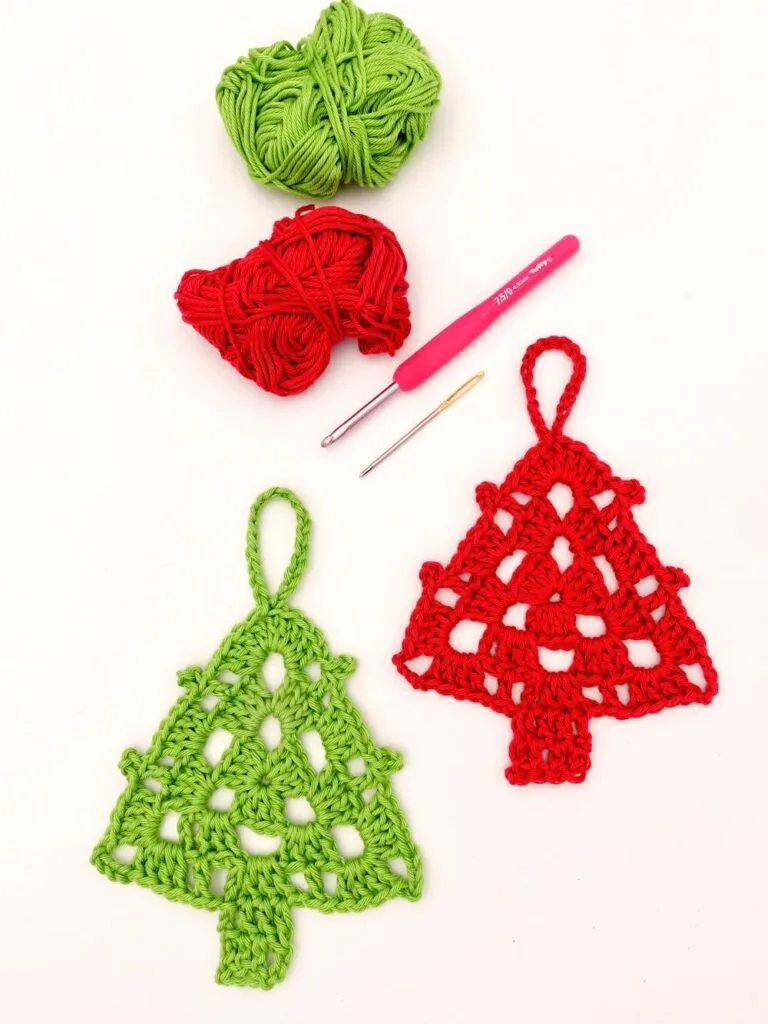 Tutoriel Crochet pour Noël : sapin facile à faire avec diagramme