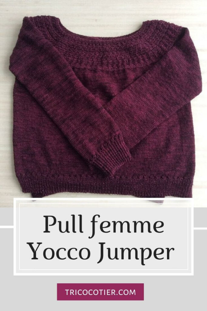 pull tricot femme yocco jumper wouimardis 