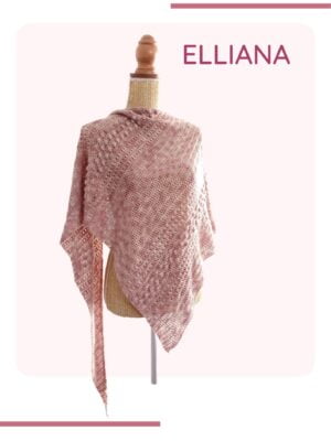 Tuto pour faire le châle au crochet Elliana d'Aglaé Laser, un modèle moderne et facile Elliana, un patron à télécharger