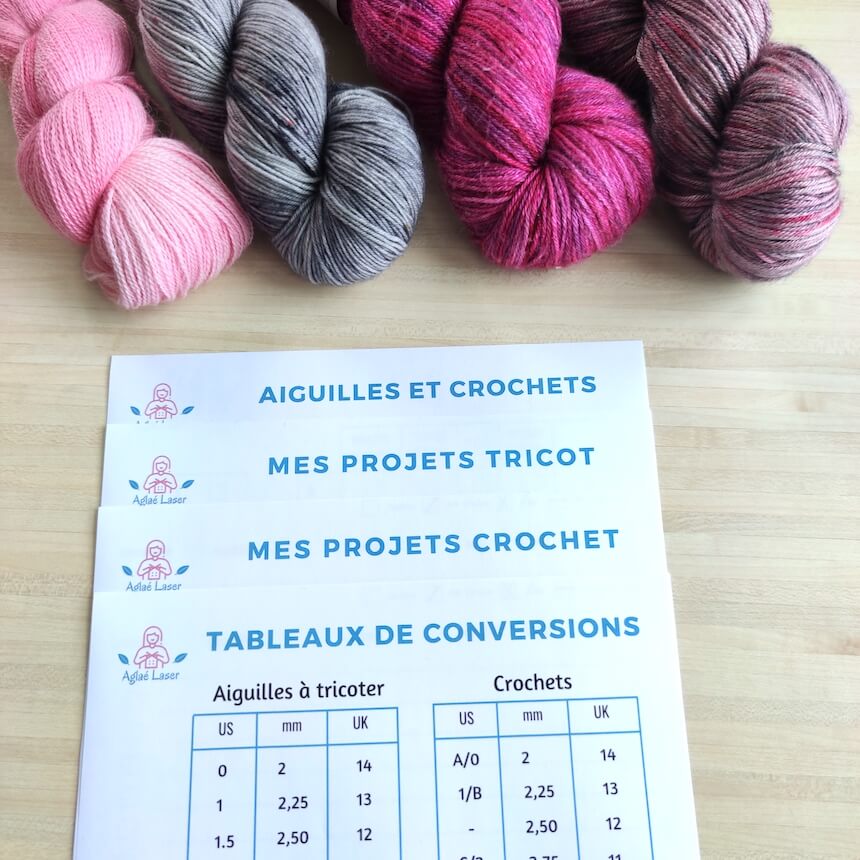 Jauge pour aiguilles et crochet à tricoter