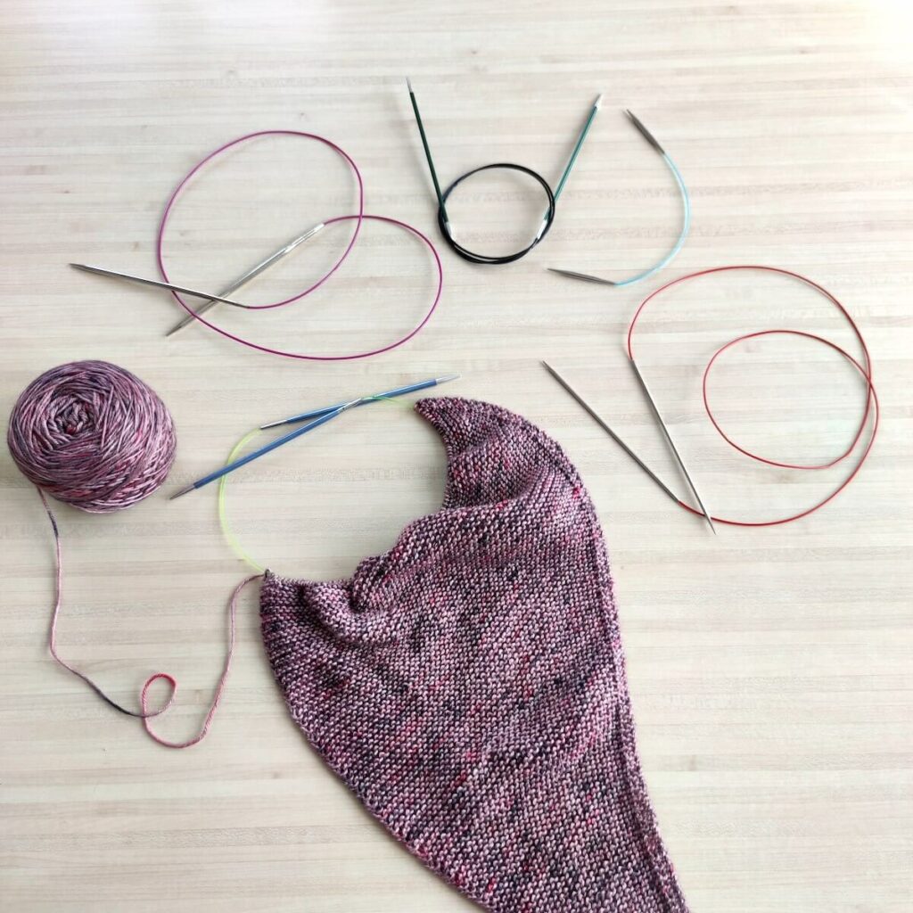 guide des aiguilles à tricoter circulaires