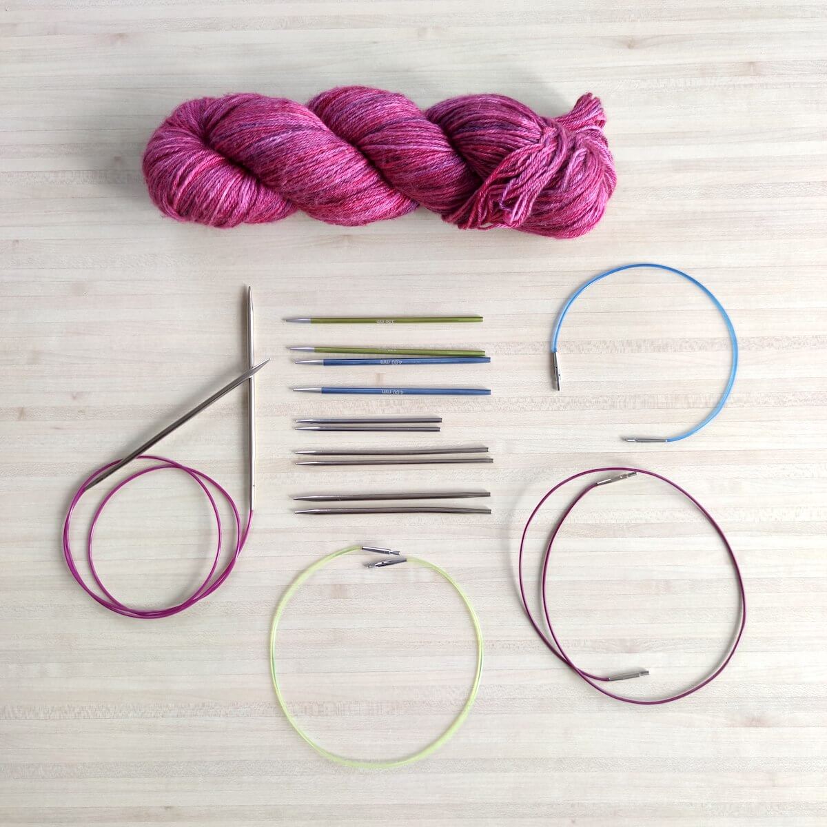 Aiguilles à tricoter 2,75 mm Aiguilles à tricoter circulaires Aiguilles à tricoter circulaires en acier inoxydable avec câble flexible Coopay Aiguilles à tricoter circulaires 100 cm 