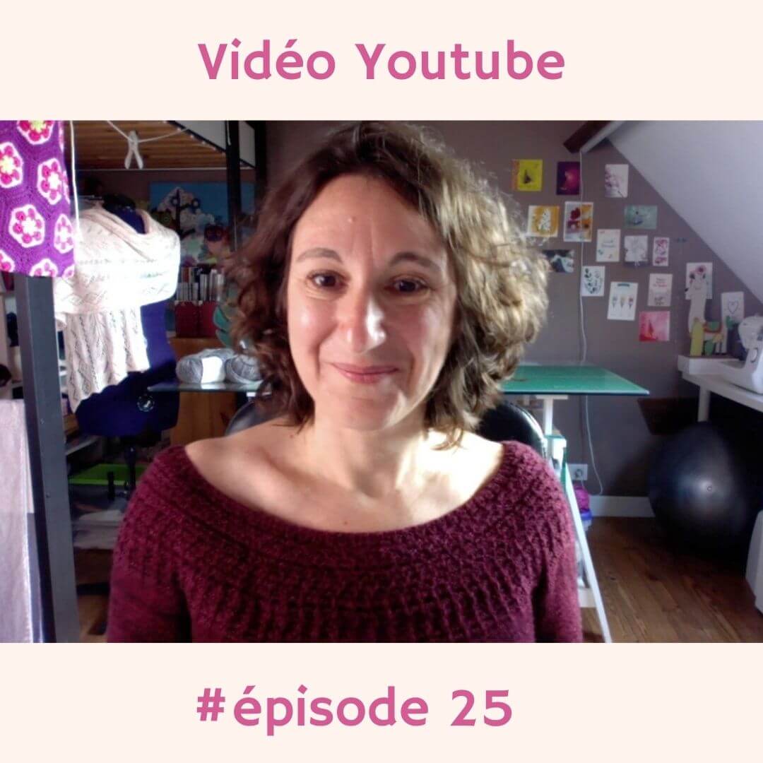 vidéo Youtube sur le tricot, podcast créatif