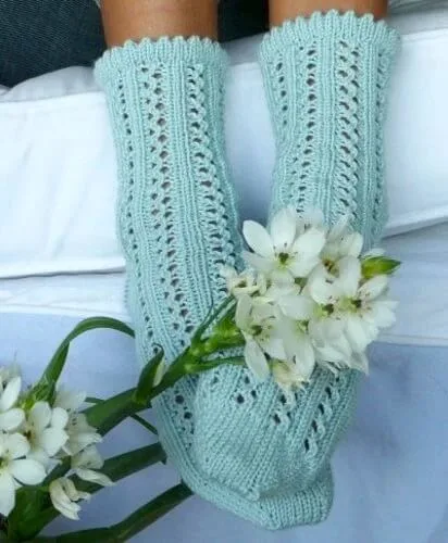 chaussettes en laine à tricoter