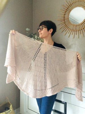 Châle EssenCiel au tricot par Sandra