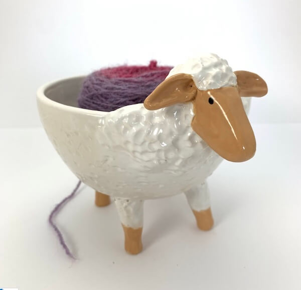 Bol à laine à offrir à une tricoteuse