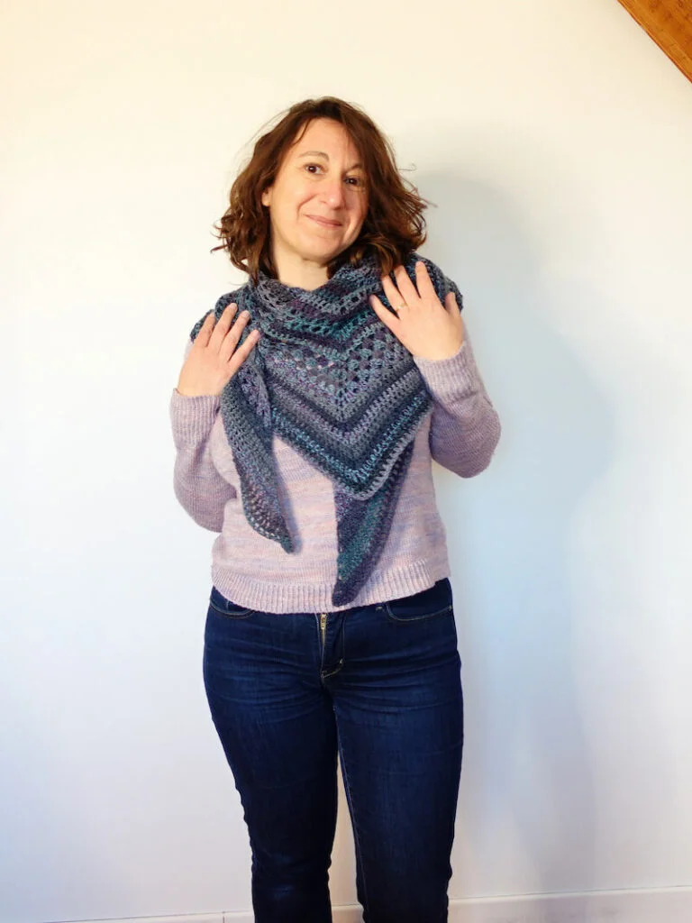 Tutoriel Chale au crochet facile, Florilège, un modèle pour apprendre le crochet