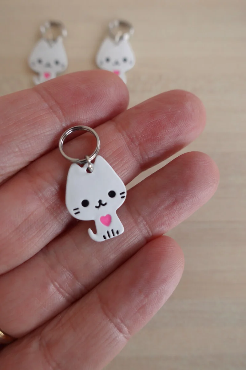 Anneaux marqueurs chats adorables