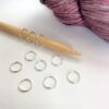 anneaux marqueurs de gros diamètres pour aiguilles à tricoter