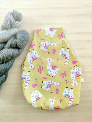 sac à tricot lamas