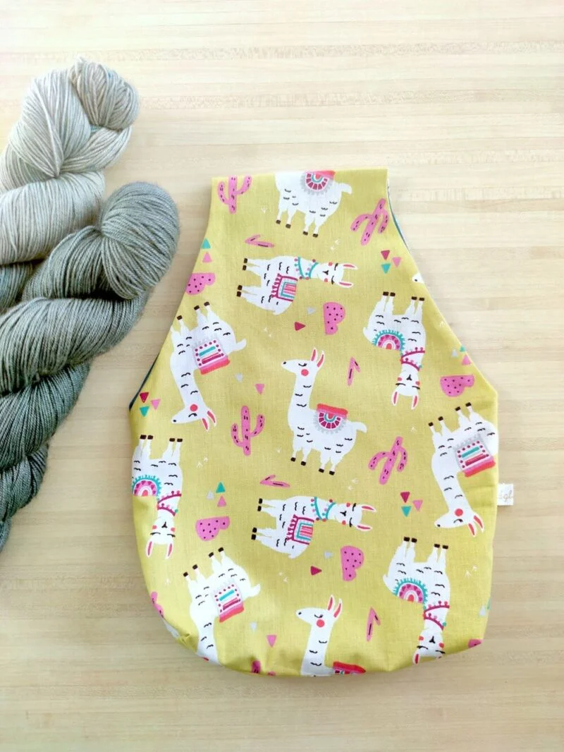 sac à tricot lamas