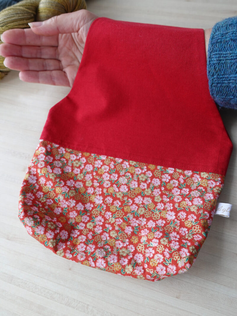 sac tricot et crochet tissu japonais