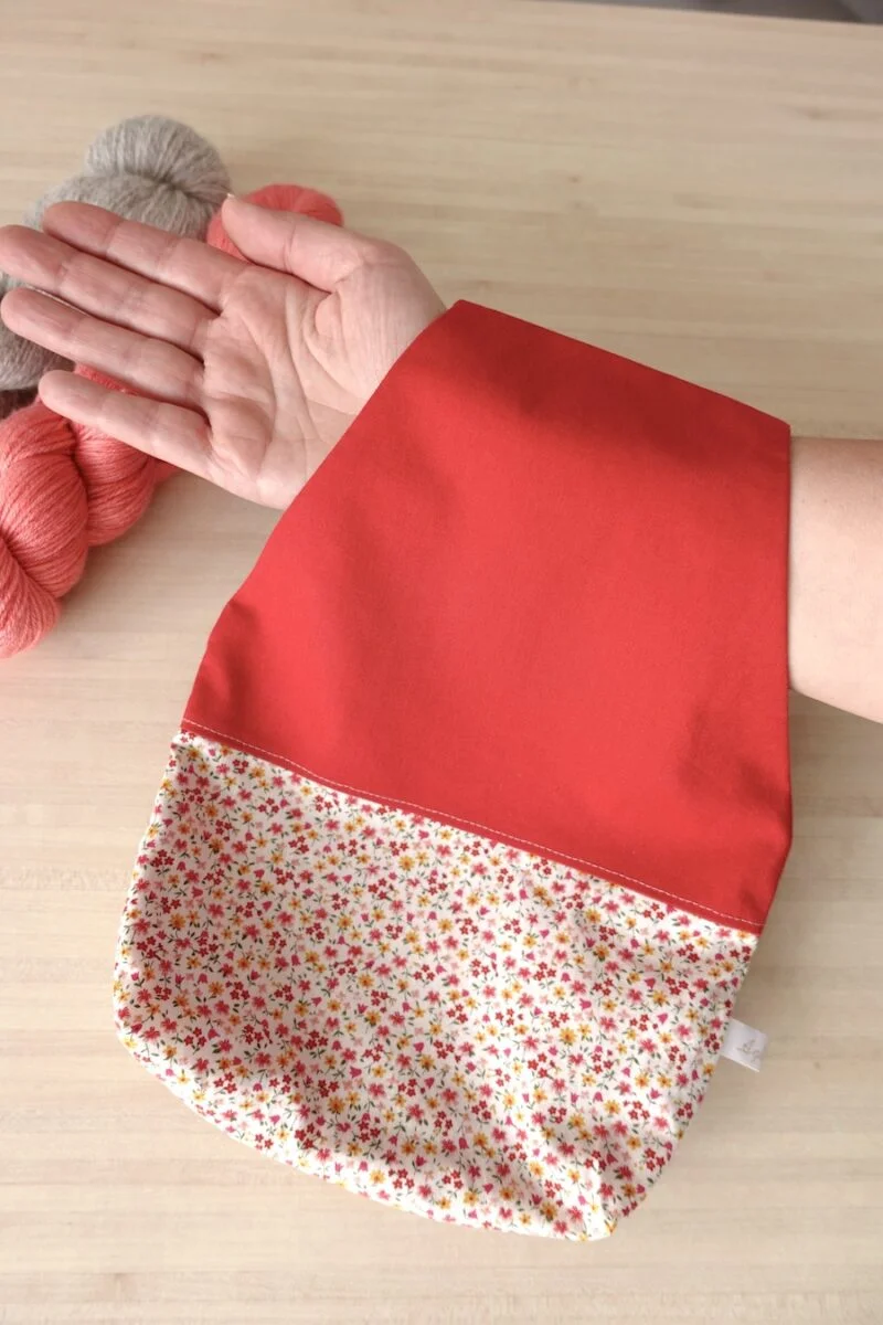 Sac nomade Rouge à Fleurs – Image 2