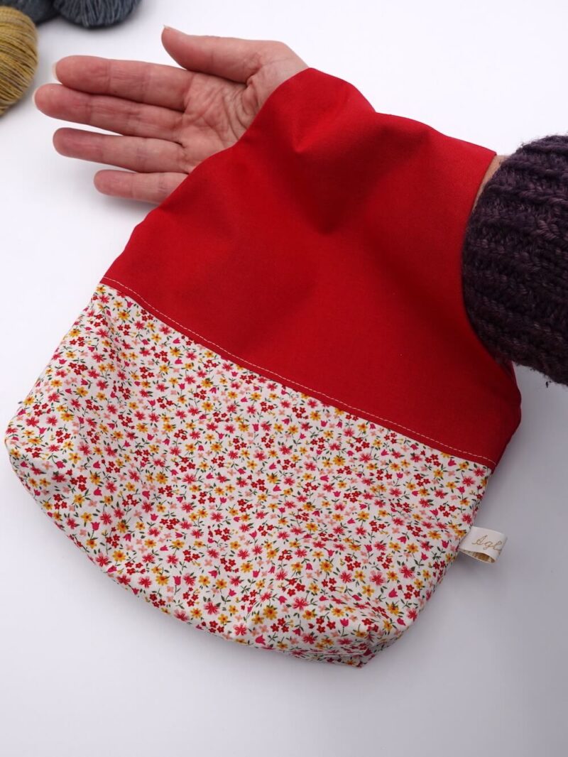 sac à tricot pratique pour tricoter partout