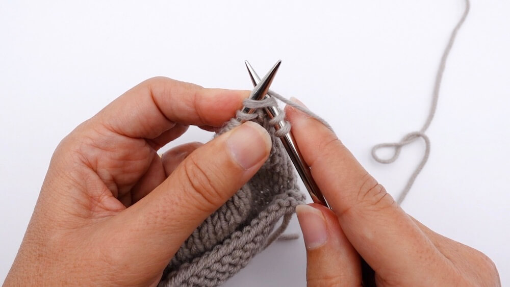 tutoriel tricot, comment faire une augmentation intercalaire droite