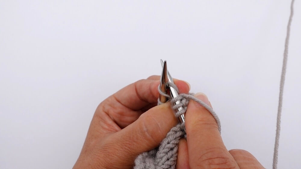 tutoriel tricot, comment faire une augmentation intercalaire inclinée à gauche