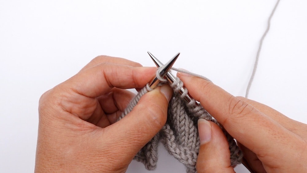 tutoriel tricot, comment faire une augmentation intercalaire penchée à gauche