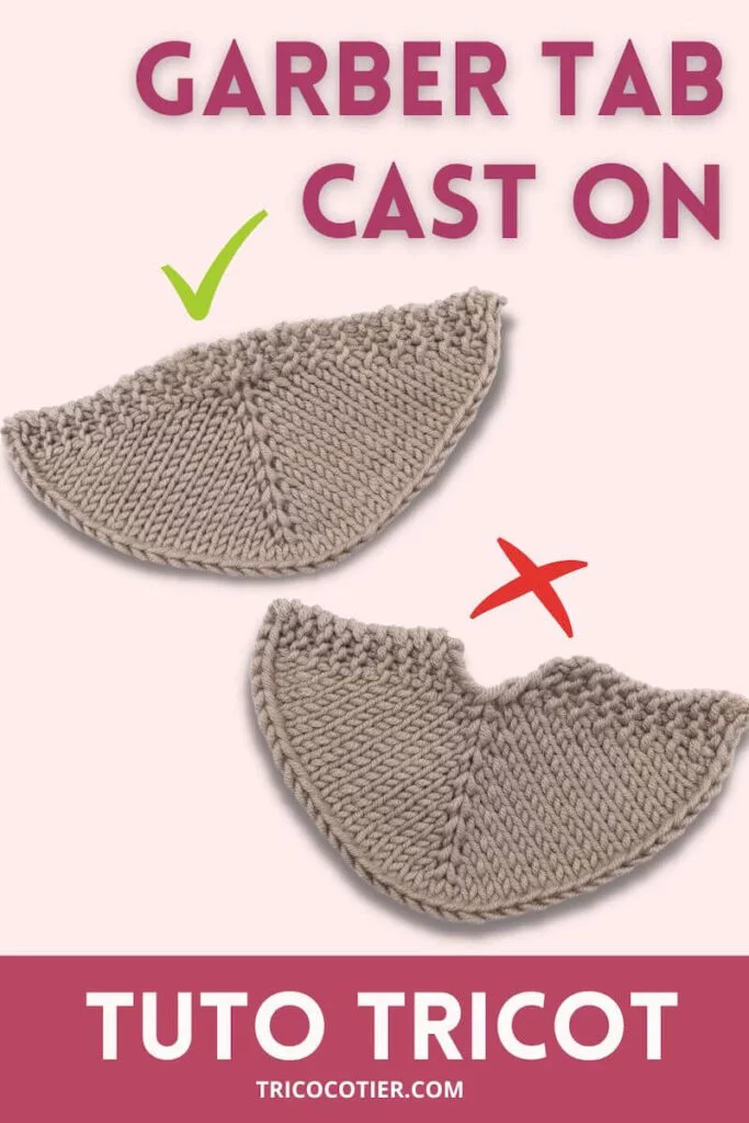 Comment faire le Garter Tab Cast On, tutoriel en vidéo et en photos