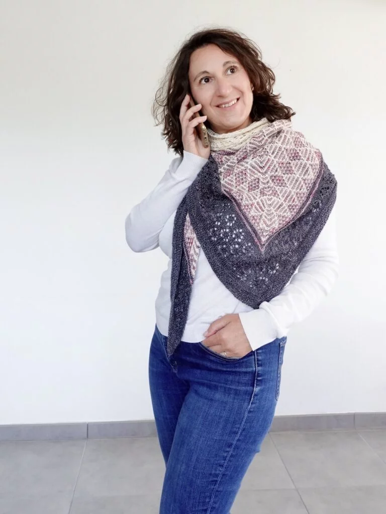 Patron de tricot Tesselis, dentelle et mosaïque