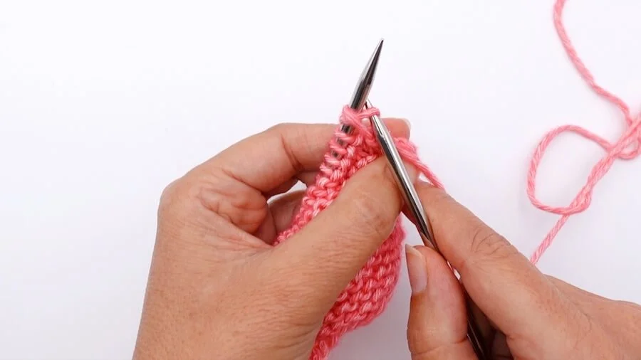 tricotez cette maille à l'endroit