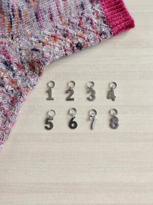Marqueurs numérotés de 1 à 8 pour tricoter, parfaits pour séparer les sections pour les chaussettes