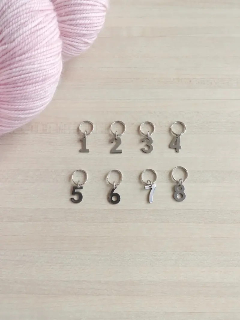 Anneaux marqueurs avec des numéros, pratiques pour le tricot