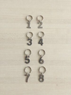 Anneaux marquaurs avec des numéros pour vous aider à vous repérer dans votre tricot