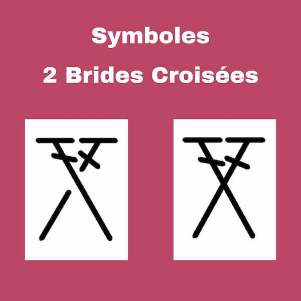 Symboles des brides croisées
