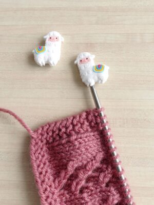 Protégez vos pointes d'aiguilles à tricoter avec ces jolis embouts en forme de lamas