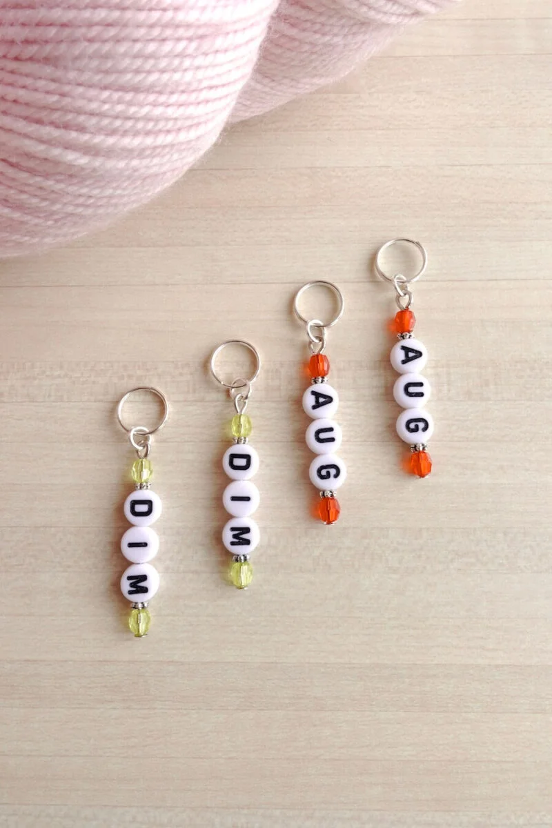 Anneaux marqueurs diminution et augmentation pour le tricot