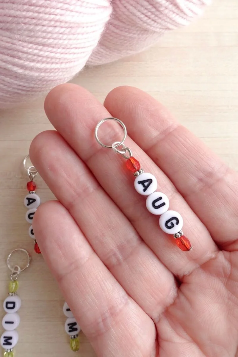 Anneaux marqueurs diminution et augmentation pour le tricot