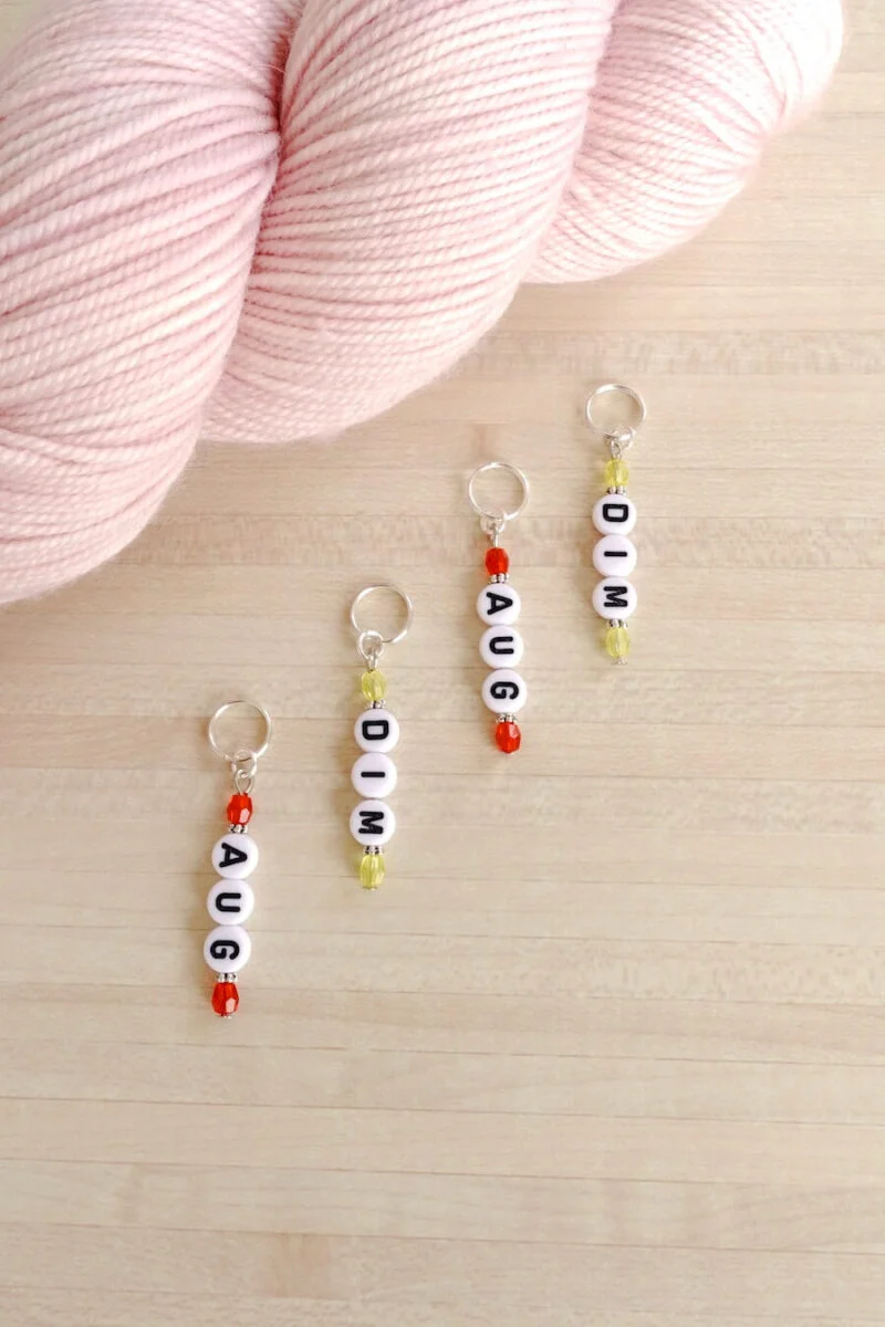 Anneaux marqueurs diminution et augmentation pour le tricot