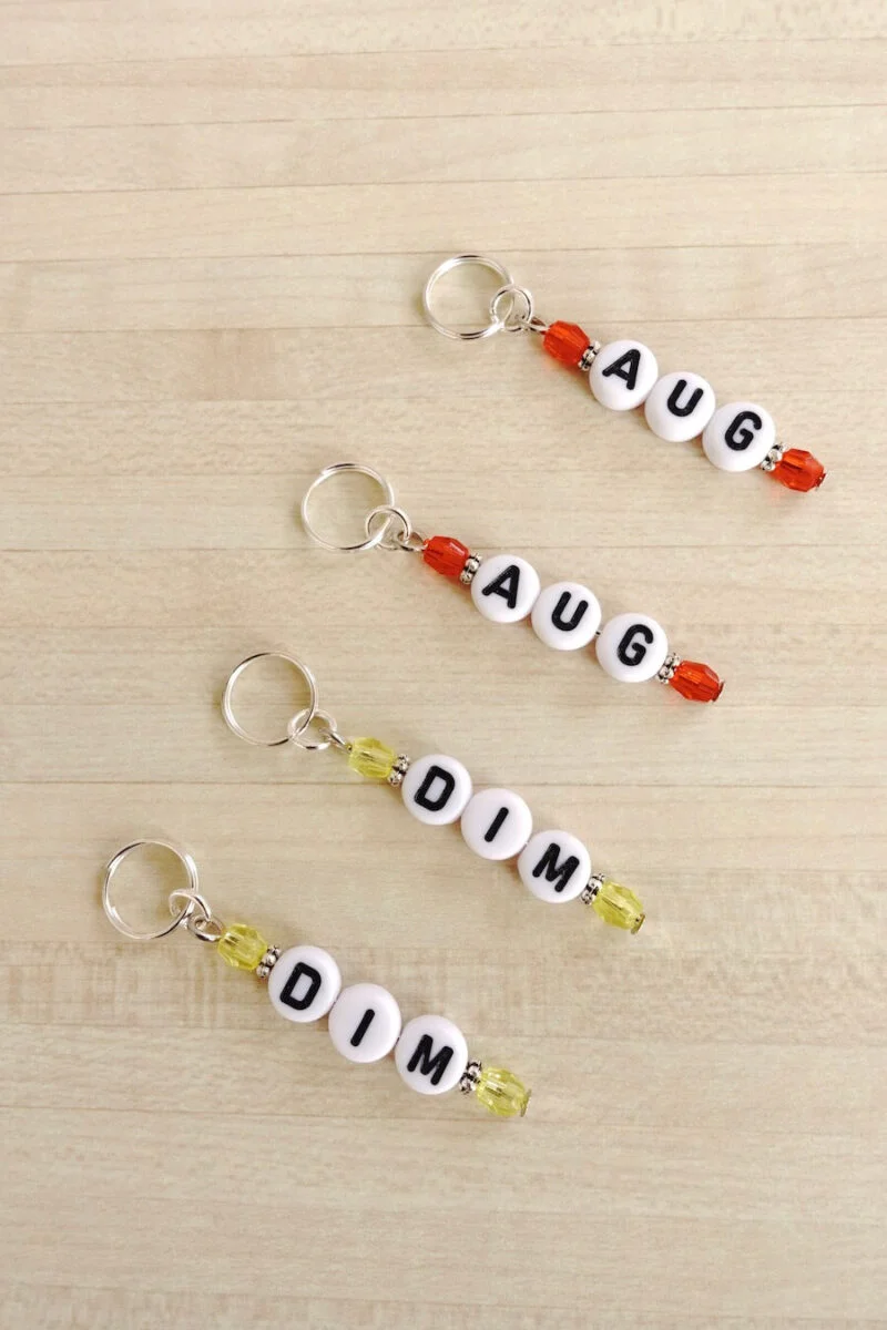 Anneaux marqueurs diminution et augmentation pour le tricot
