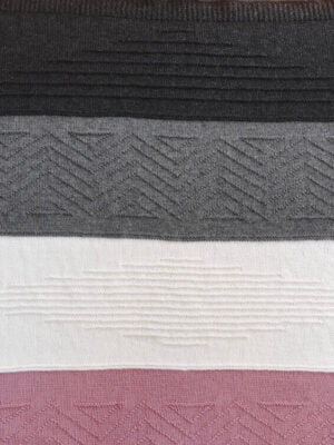 Motifs de mailles sur la couverture en laine Lucinda