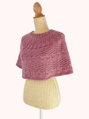 Patron pour tricoter un chauffe-épaules avec des aiguilles à tricoter circulaires et de la laine assez épaisse