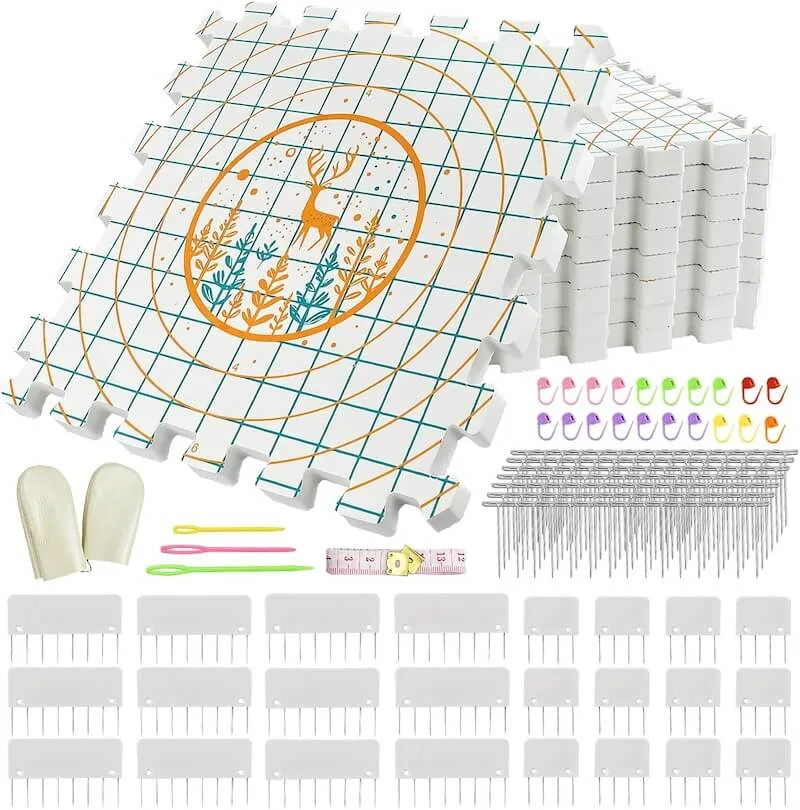 Tapis de blocage pour le tricot et le crochet. Parfait pour bloquer ses ouvrages tricotés
