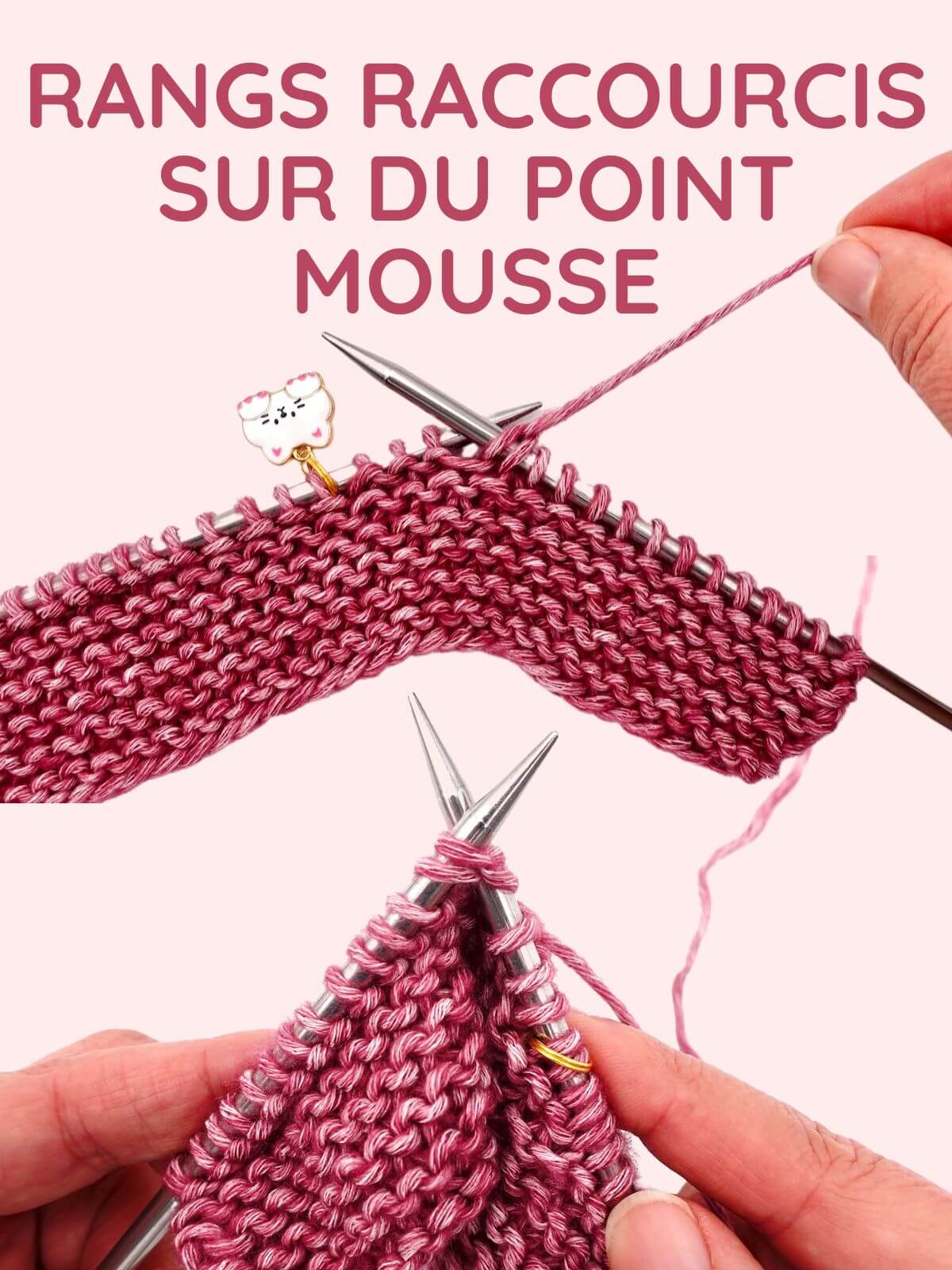 TUTO Rangs Raccourcis Sur Du Point Mousse German Short Rows TUTO Rangs Raccourcis Sur Du Point Mousse German Short Rows