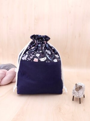 Pochon pour vos ouvrages de tricot en laine