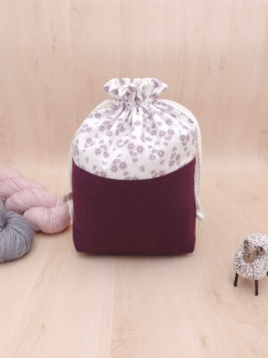 Sac pochon tricot taille S