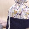 Un grand pochon sac à projet tricot pour y mettre ses laines et ses aiguilles à tricoter