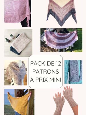 Pack de patrons de tricot, modèles tuto à prix mini
