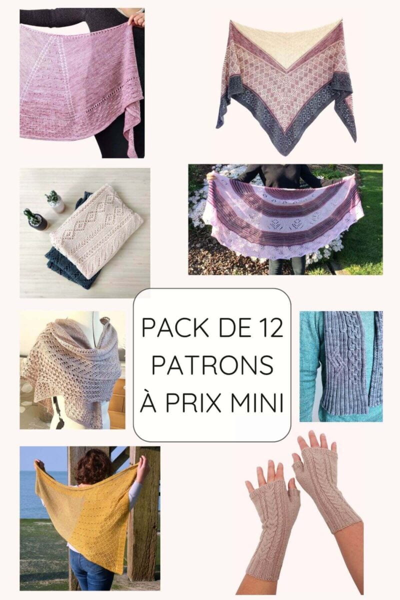 Pack de patrons de tricot, modèles tuto à prix mini