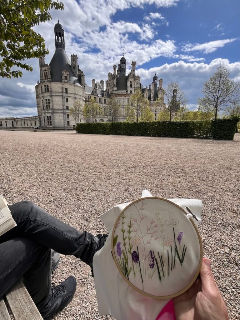 Broderie dans les jardins du château de Chambord