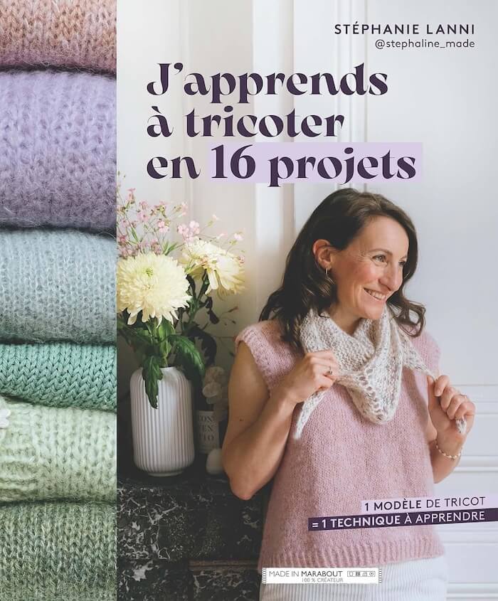 J'apprends à tricoter en 16 projets avec les laines de la boutique de drops