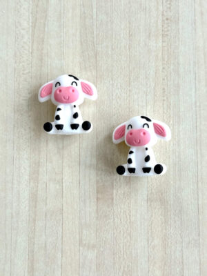 Embouts vaches rigolotes, stoppeurs de mailles pour protéger les pointes de vos aiguilles à tricoter, accessoires pour le tricot, idée de cadeau pour tricoteuses