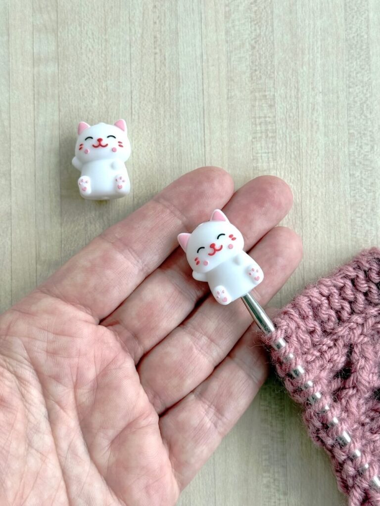 Embouts chats kawaï, stoppeurs de mailles pour protéger les pointes de vos aiguilles à tricoter, accessoires pour le tricot, idée de cadeau pour tricoteuses