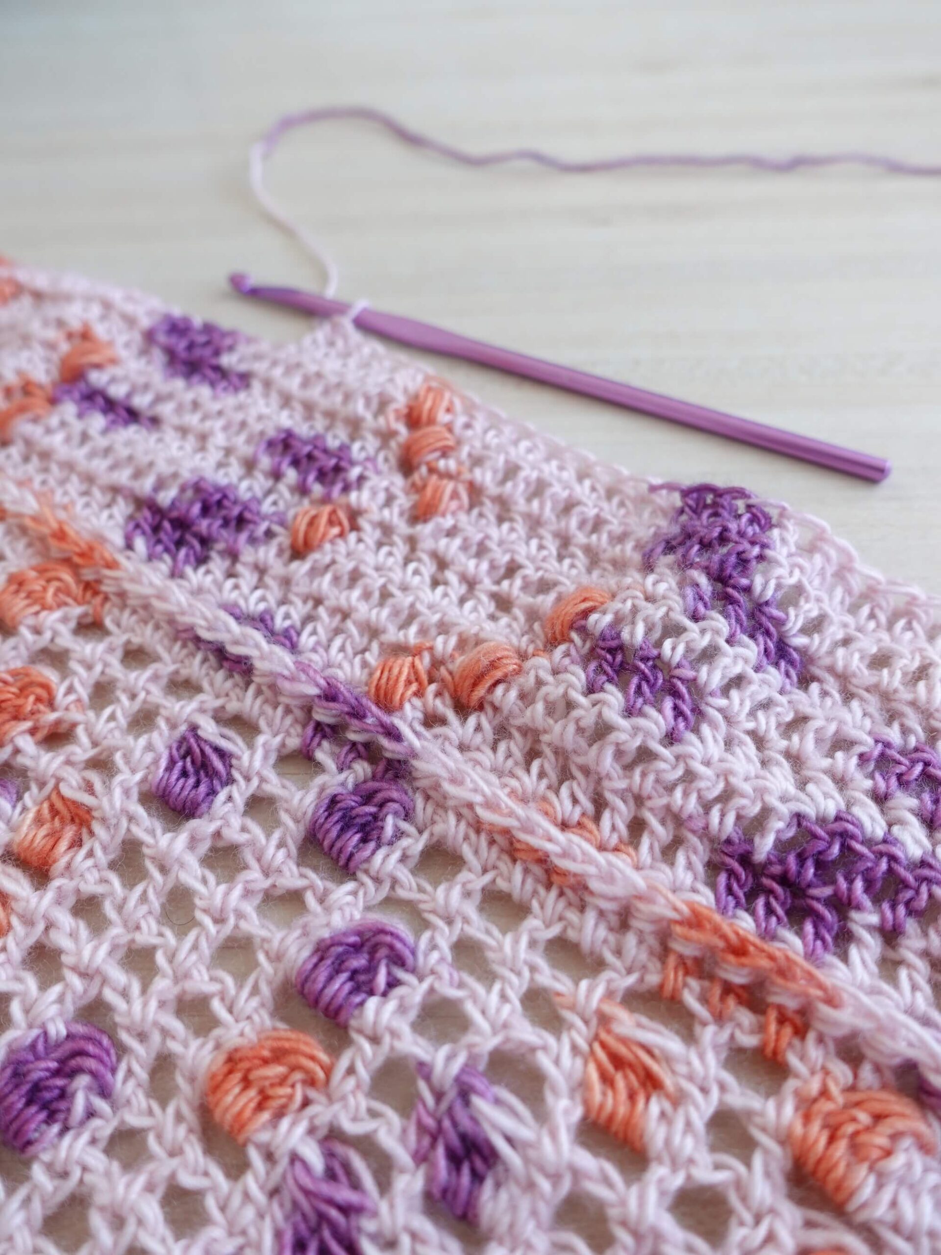 Tutoriel crochet pour faire un point soufflé, pas à pas en photos et vidéo